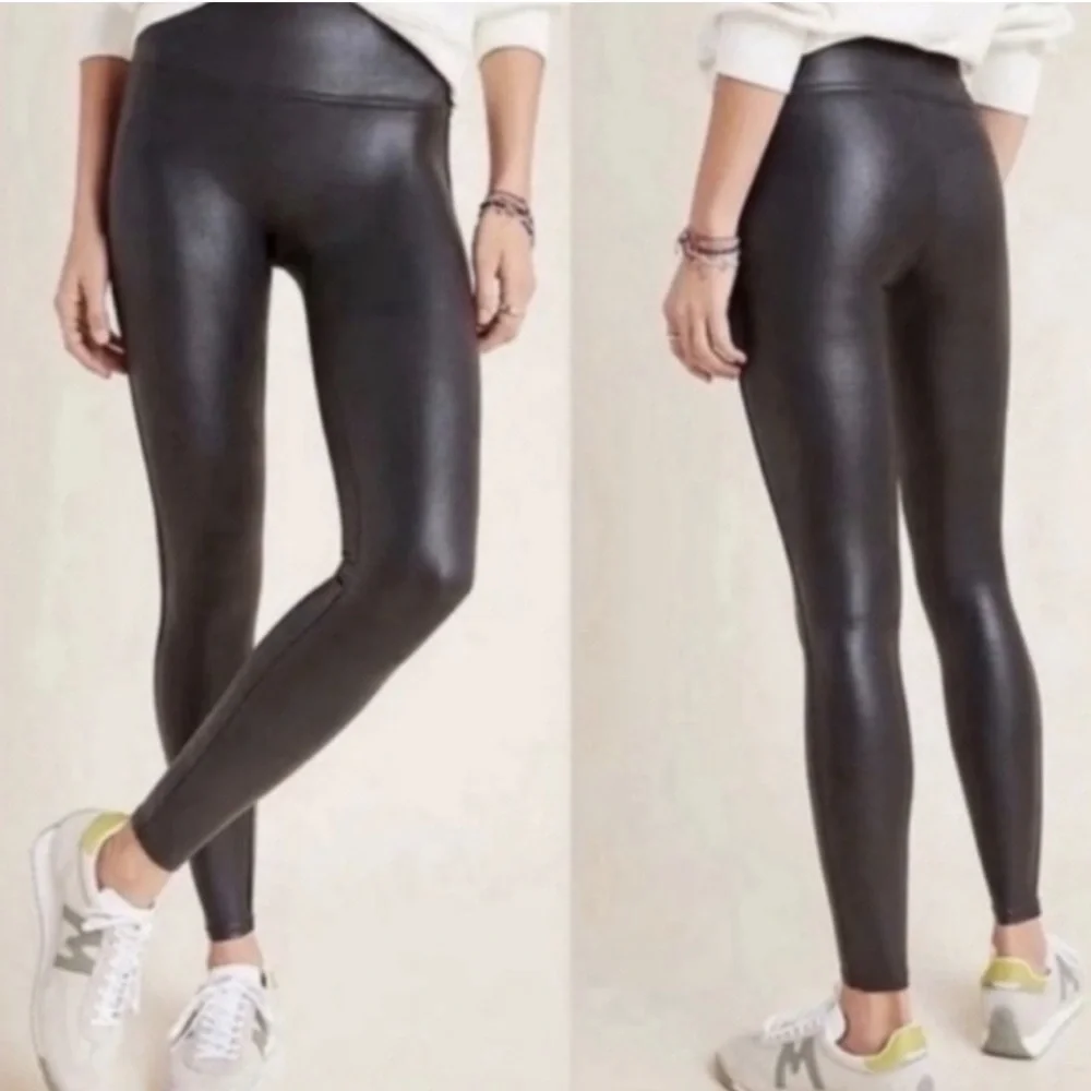 SPANXshape™ Faux Leather Leggings size L - Picture 2 of 16